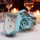 Joyero con Rosa Eterna Azul