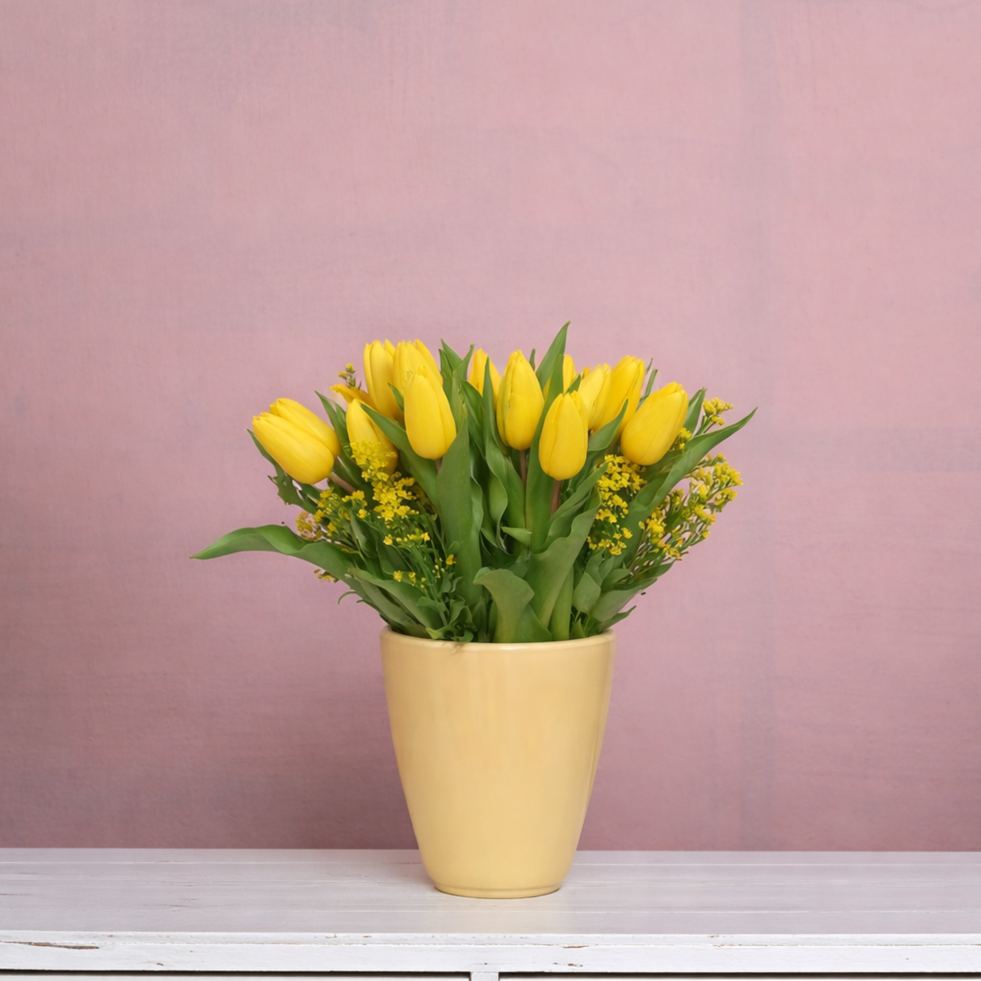 Jarrón de 15 tulipanes