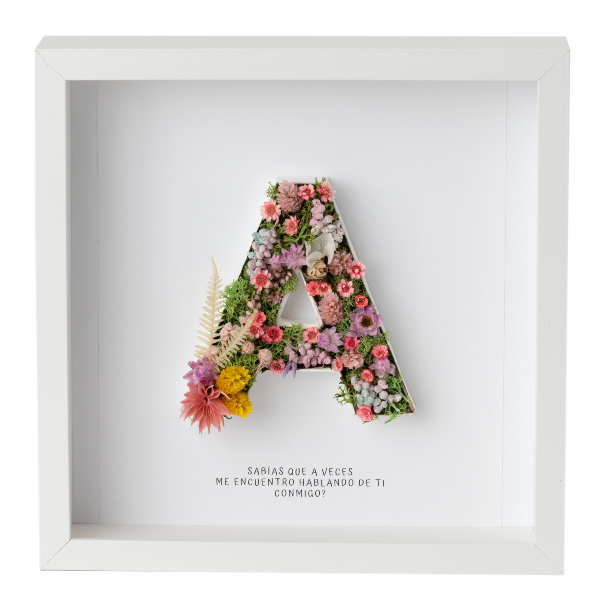 LETRAS DE FLORES ETERNAS FLOREARTE